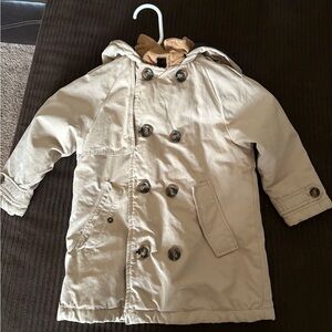 Beige Double-Breasted Kids' Coat size 3-4
